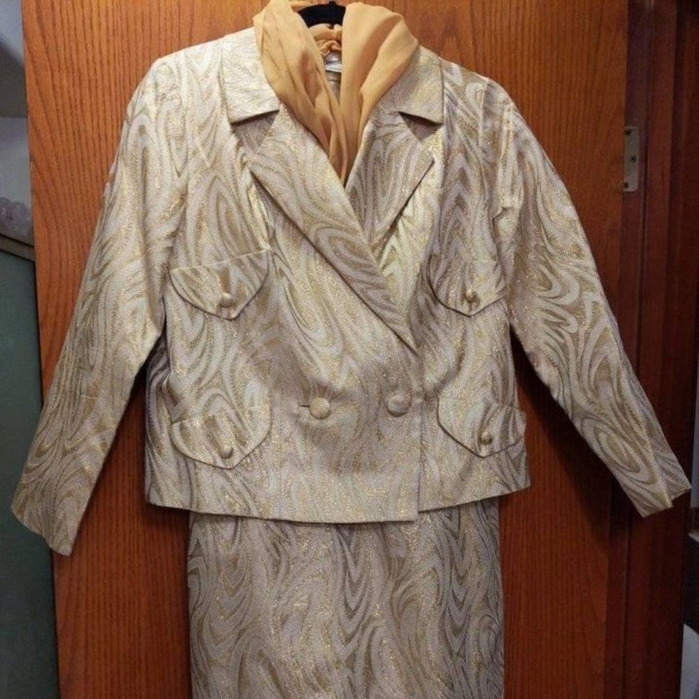 Vintage Lilli Diamond Original Couture Pencil Dress with Jacket